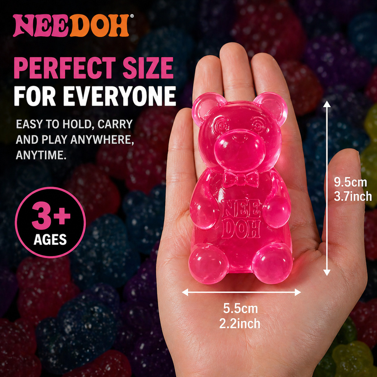 Nee Doh Cute Bear Maltose Sens - Outdoor Sports Accessories recension och pris