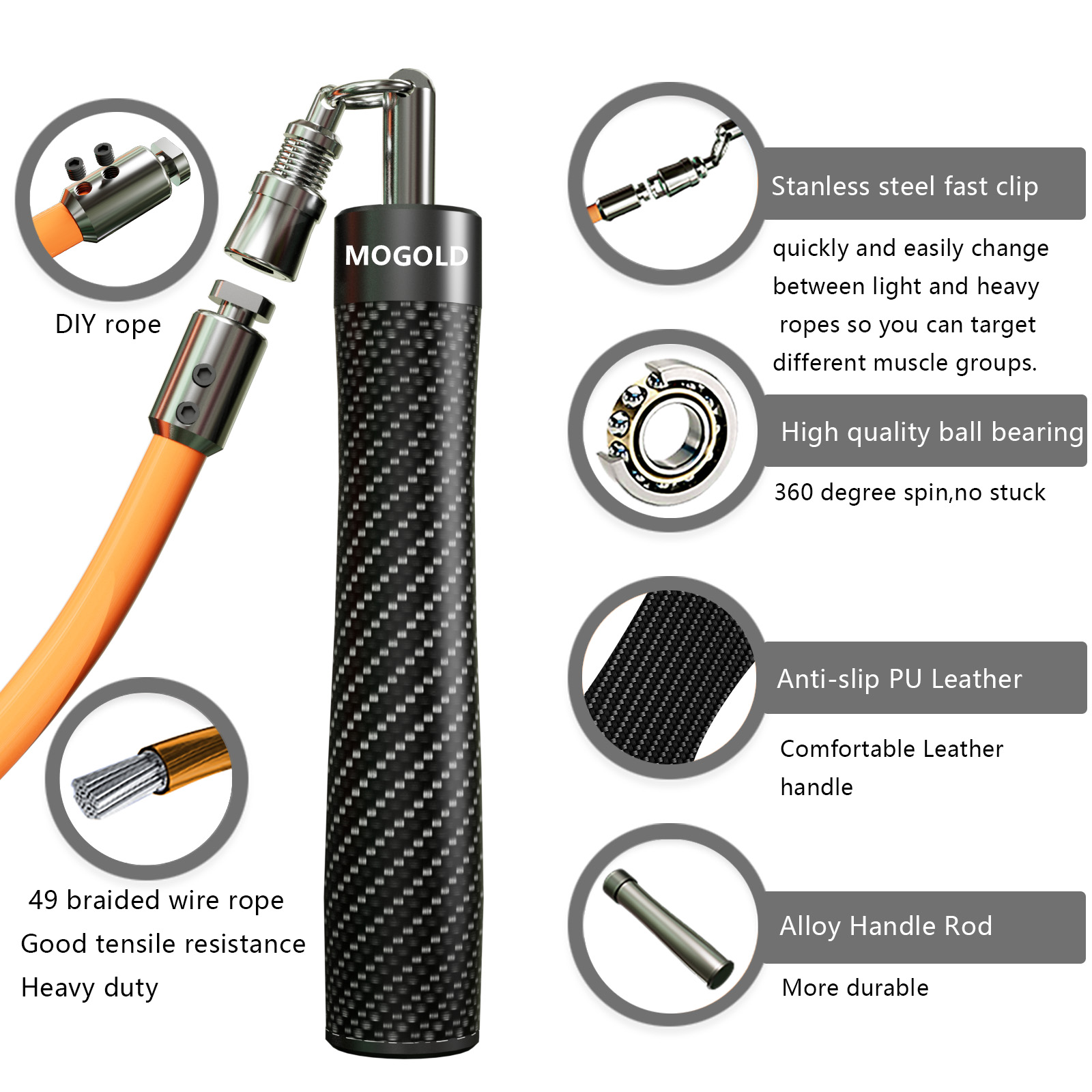 MOGOLD High-Speed Jump Rope |  - Speed Skipping Rope recension och pris