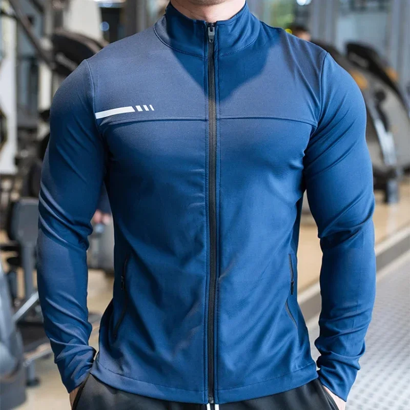 Mens Gym Fitness Shirts Tops H - Outdoor Sport Jacket Men recension och pris
