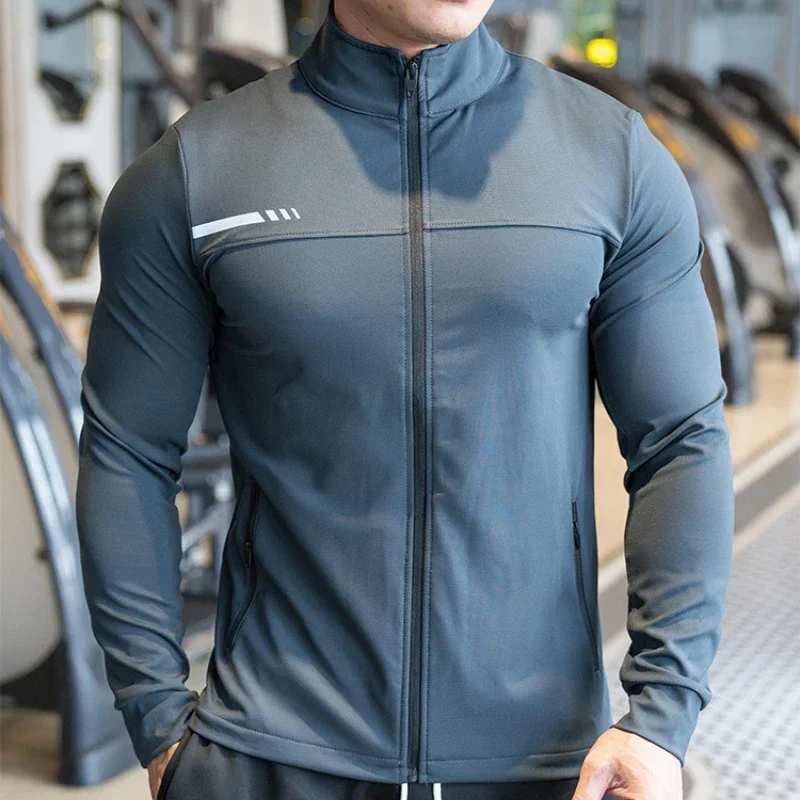 Mens Gym Fitness Shirts Tops H - Outdoor Sport Jacket Men recension och pris