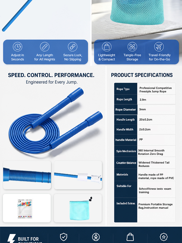 YUEDONG Speed Jump Rope Adjust - Speed Skipping Rope recension och pris