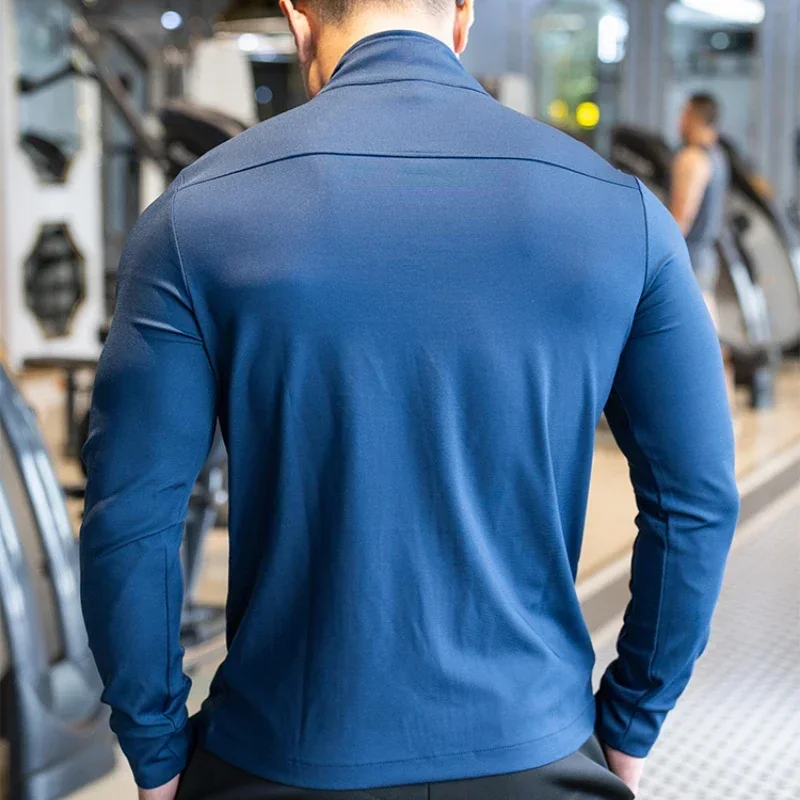 Mens Gym Fitness Shirts Tops H - Outdoor Sport Jacket Men recension och pris
