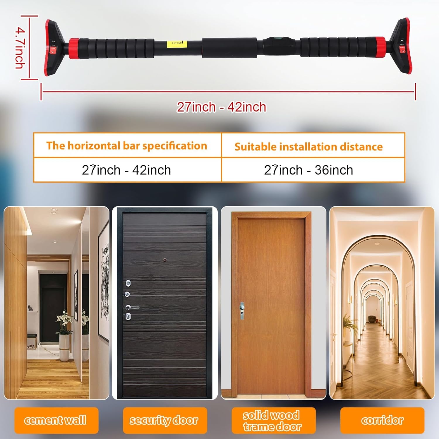 Pull-Up Bar,Chin Up Bar for Do - Chin Bar Doorway recension och pris