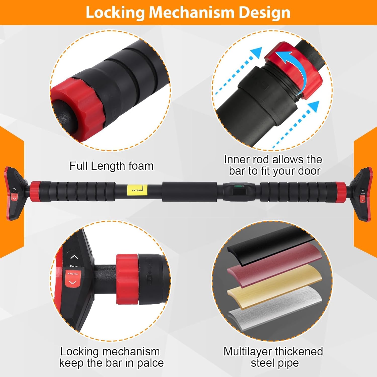 Pull-Up Bar,Chin Up Bar for Do - Chin Bar Doorway recension och pris