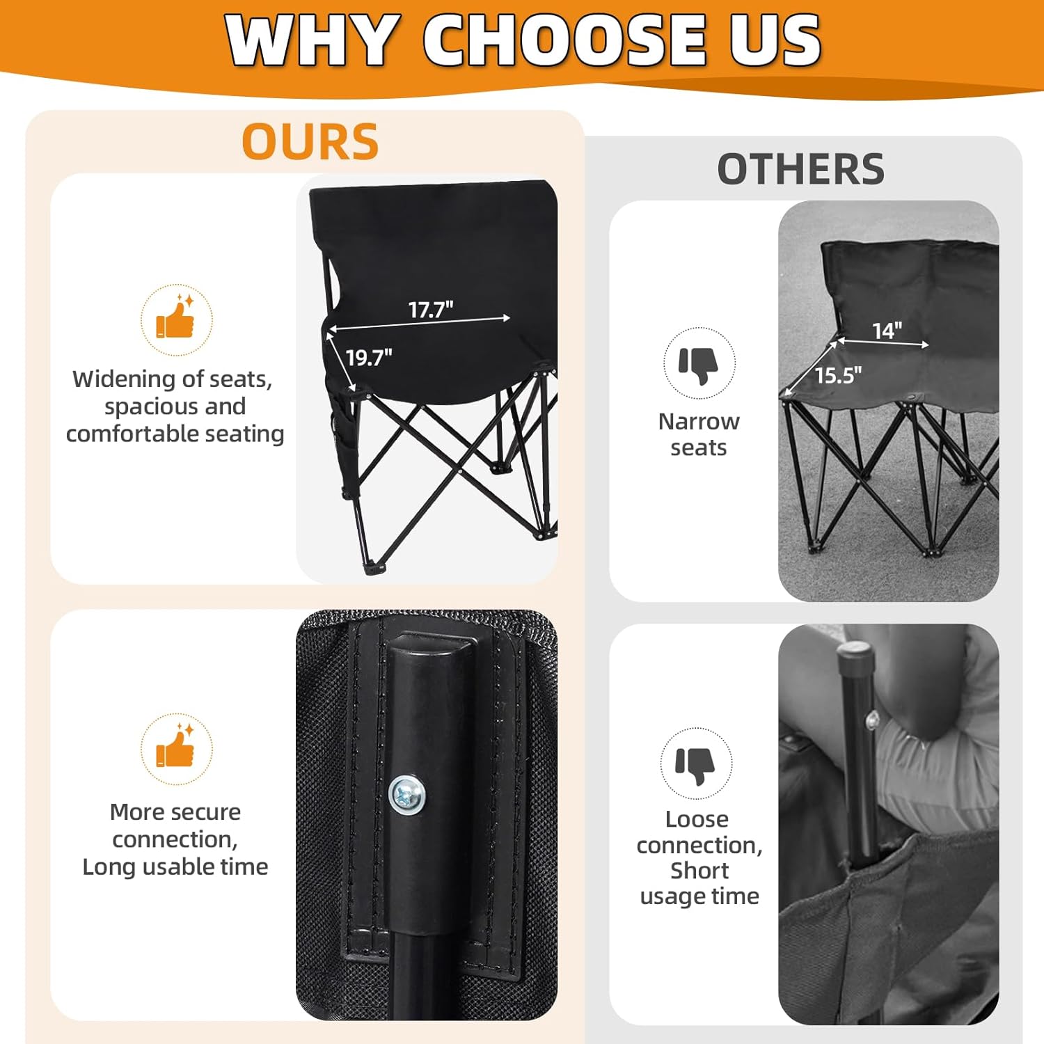 Portable Folding Black Outdoor - Outdoor Sport Bench recension och pris