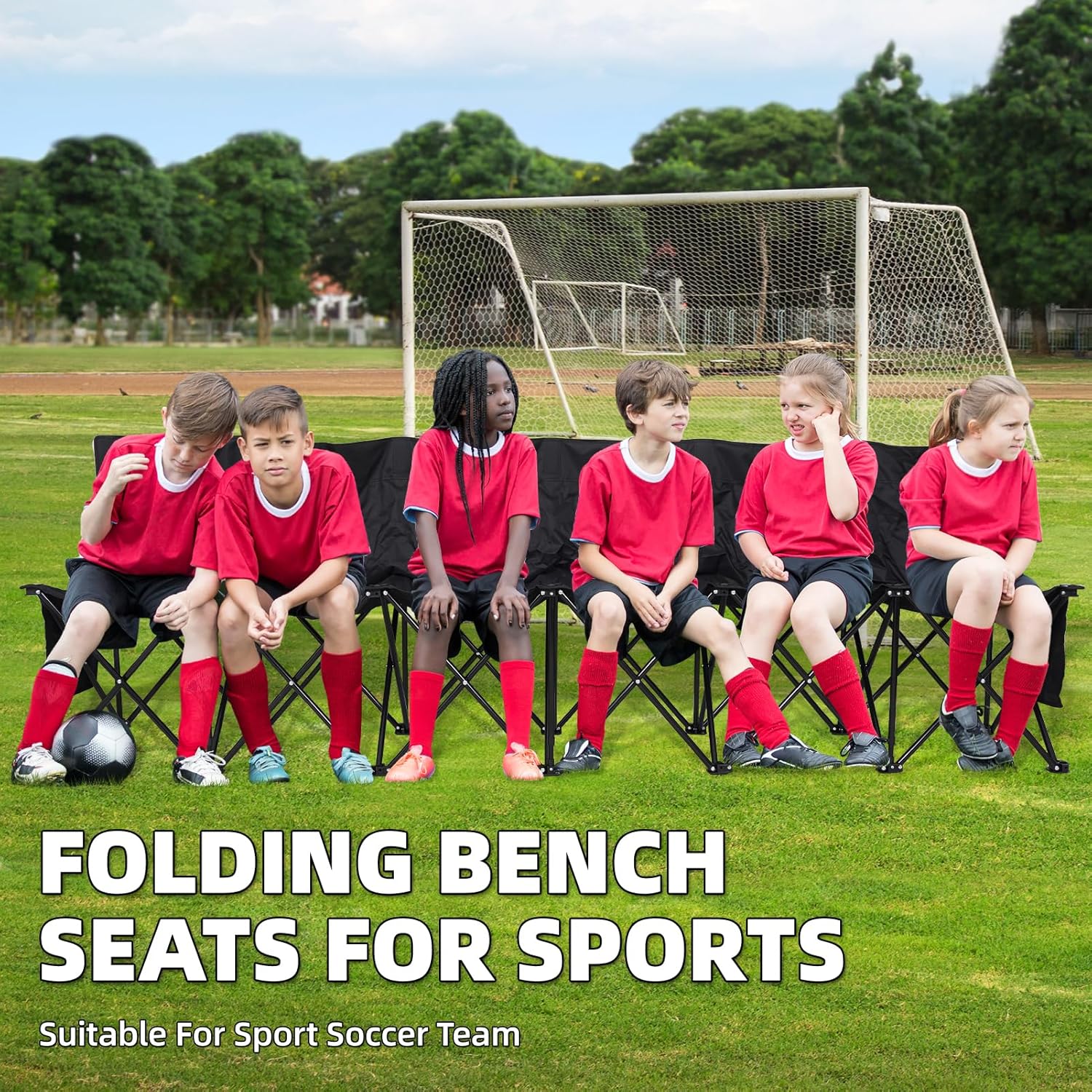 Portable Folding Black Outdoor - Outdoor Sport Bench recension och pris