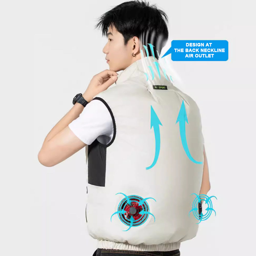 2025 Cooling Fan Vest Air Cond - Outdoor Sport Jacket Men recension och pris