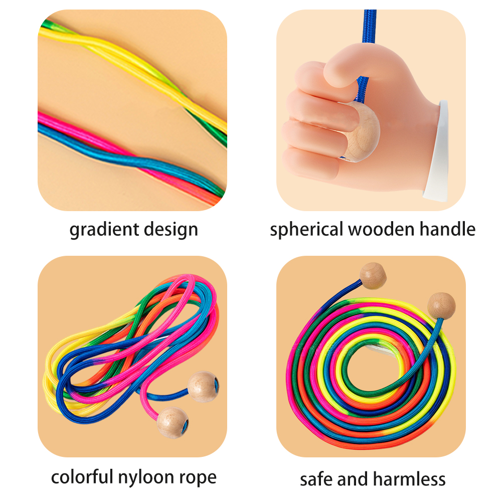5m Rainbow Long Rope 5-1PCS Gr - Speed Skipping Rope recension och pris